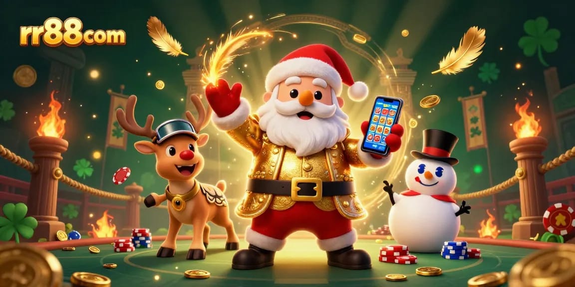 Win big at rr88 com with engaging casino-themed festive characters and dynamic gaming elements!