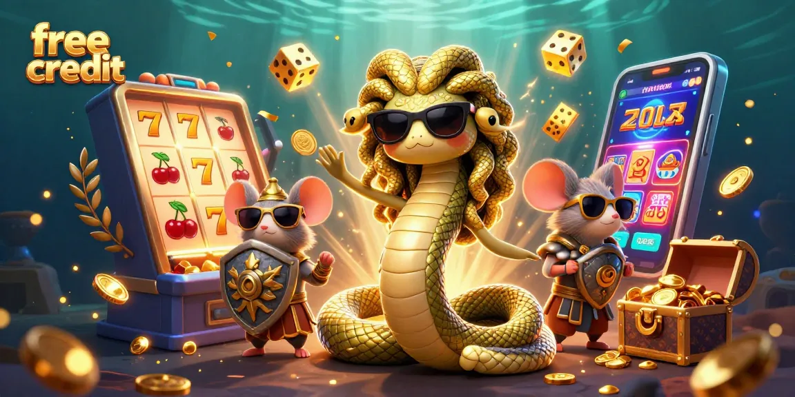 Experience the excitement of free credit bonuses in a vibrant casino atmosphere.