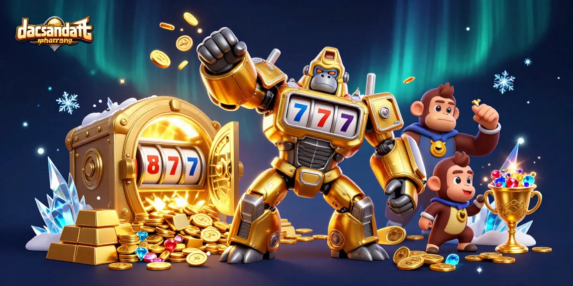Engage with dacsandatphanrang's thrilling gaming experience featuring vibrant casino elements and golden treasures.