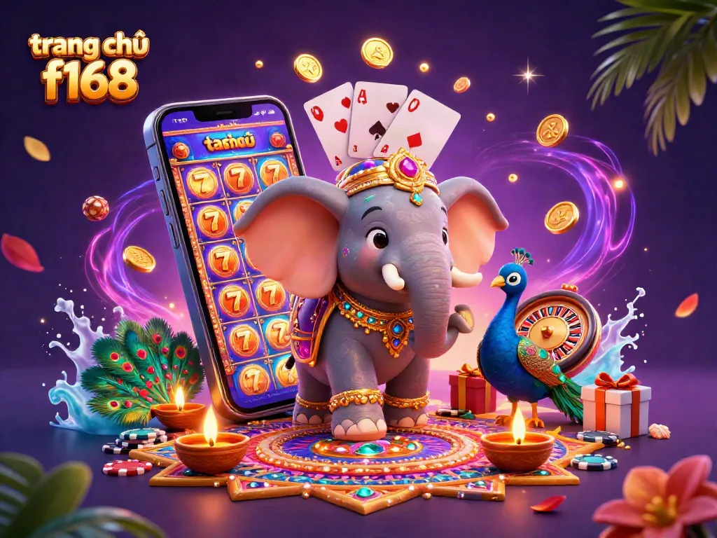 Engage with dynamic gaming action on trang chủ f168 featuring vibrant slot games, golden coins, and special symbols.