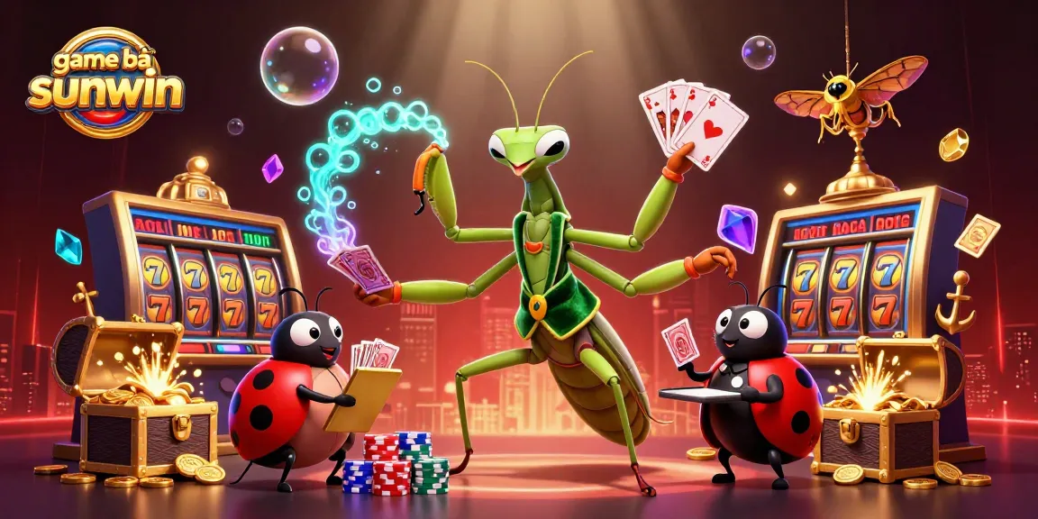 Experience the thrill of game bài sunwin with our vibrant casino illustration showcasing dynamic characters and exciting elements.